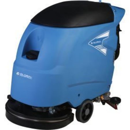 Global Equipment Electric Walk-Behind Auto Floor Scrubber, 20" Cleaning Path T45/50E